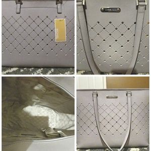 Authentic Michael Kors Lilac Carryall Large Tote